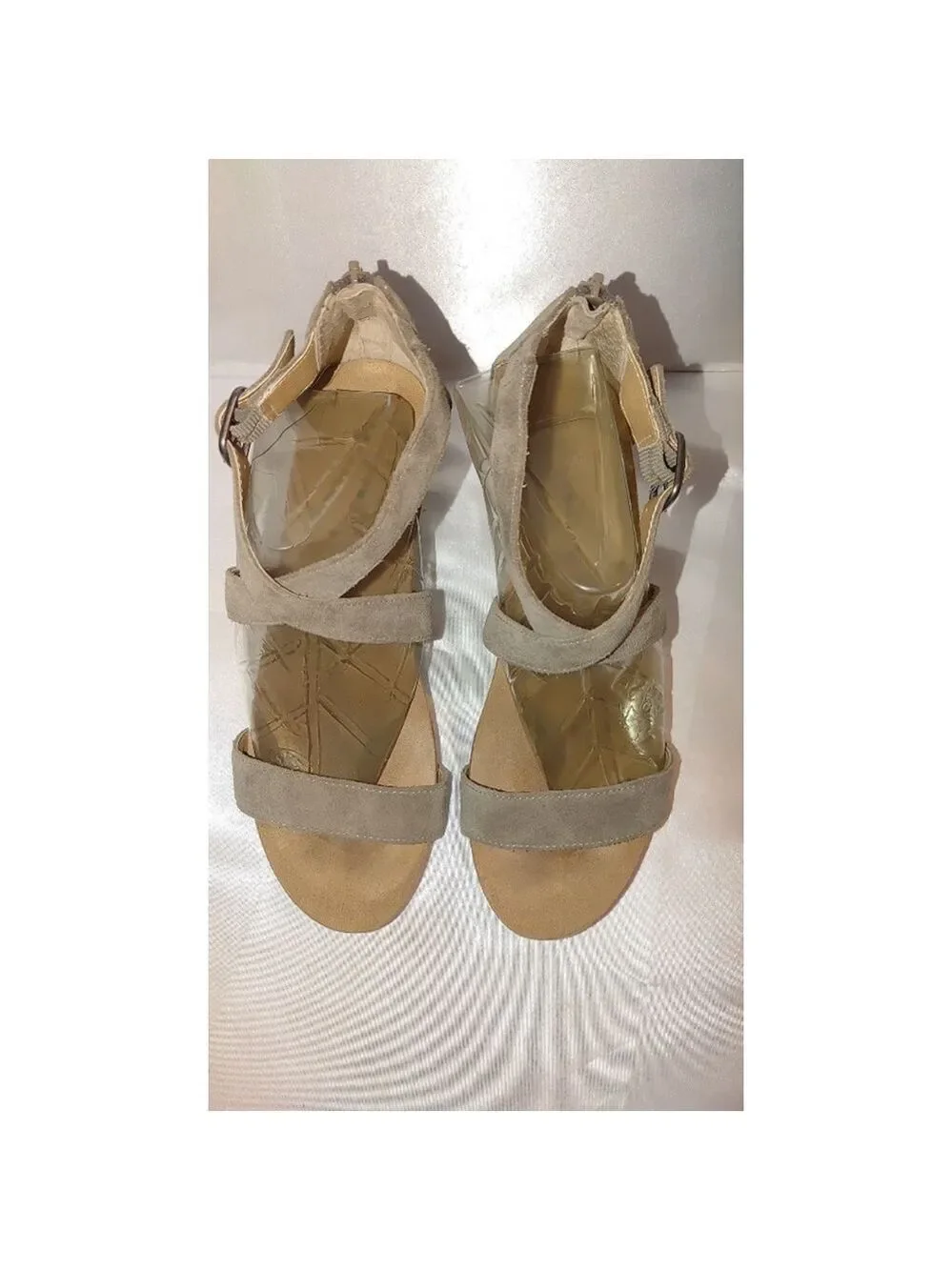 Lucky Brand Kenadee Suede Wedge Sandal Size 8M